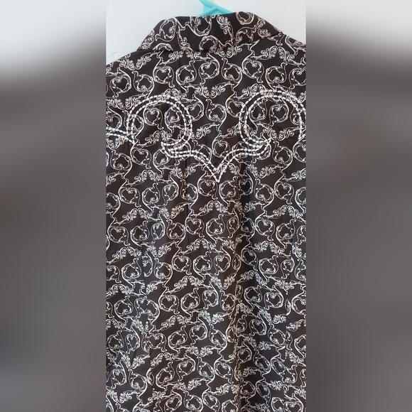 Ariat Brown And White Long Sleeve Womens Size Small - Picture 6 of 7